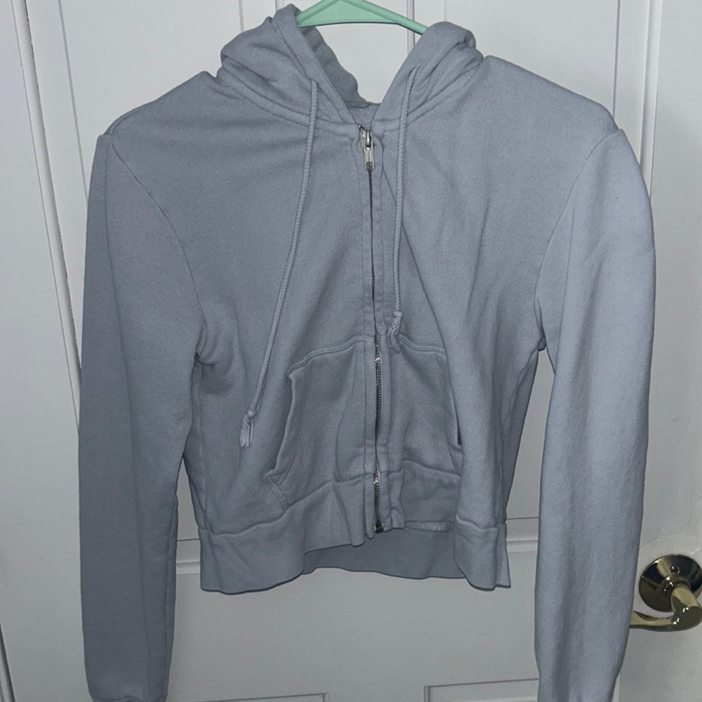 Cropped brandy Melville hoodie